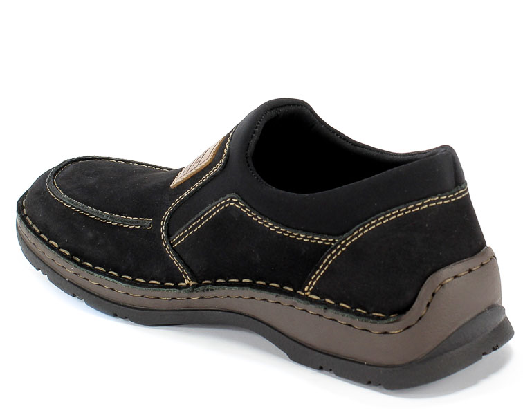 Półbuty Rieker 05352-03 Black Czarny Skóra