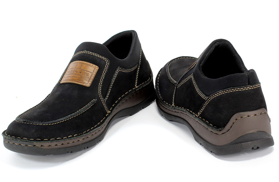 Półbuty Rieker 05352-03 Black Czarny Skóra