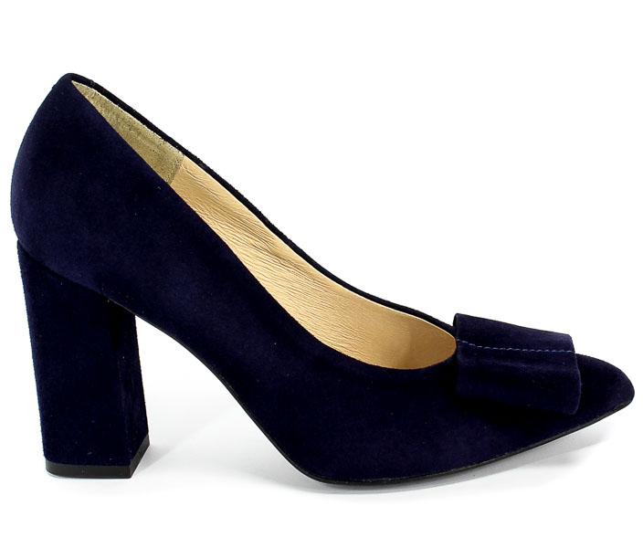 Czółenka Tomex 1626 Granat Z Skóra