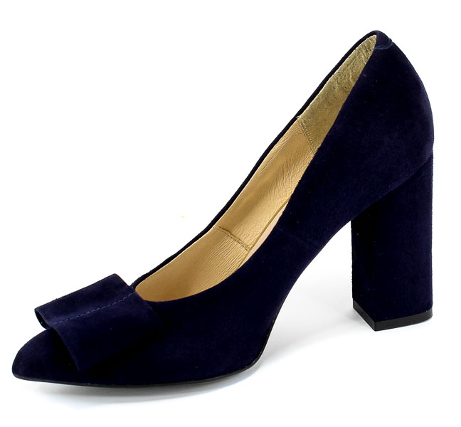 Czółenka Tomex 1626 Granat Z Skóra