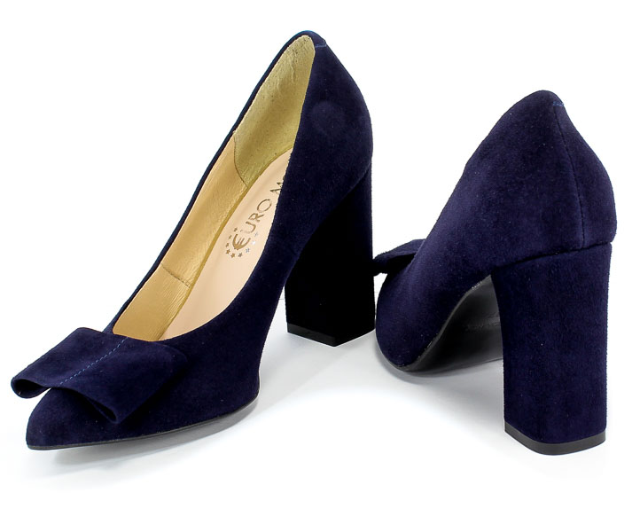 Czółenka Tomex 1626 Granat Z Skóra