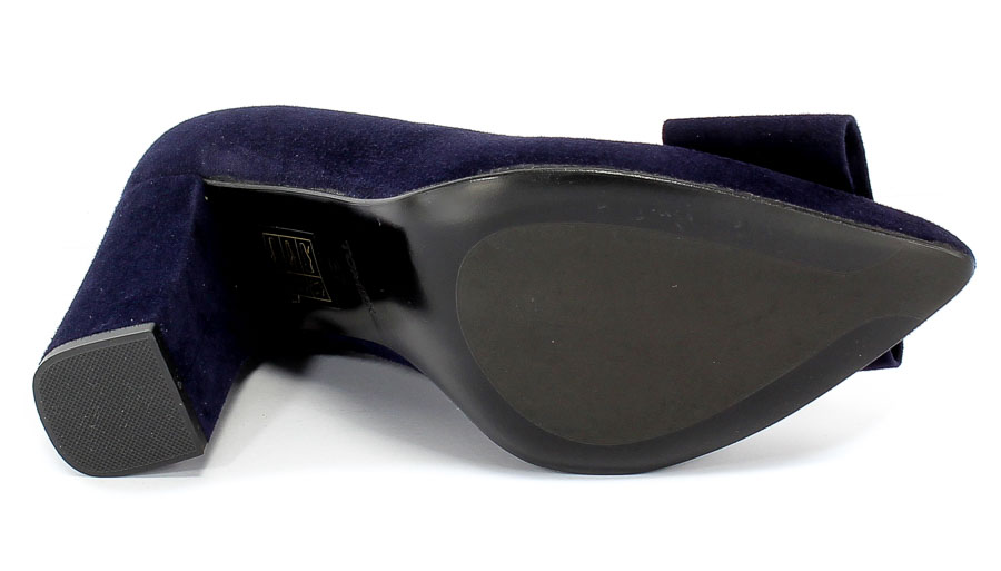 Czółenka Tomex 1626 Granat Z Skóra