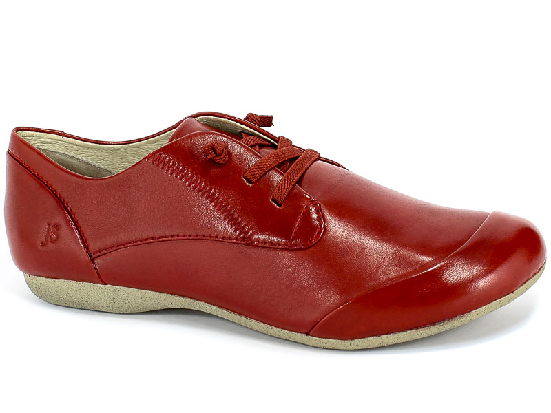 Półbuty Josef Seibel 87201 971 396 Fiona 01 Glove Czerwony Skóra