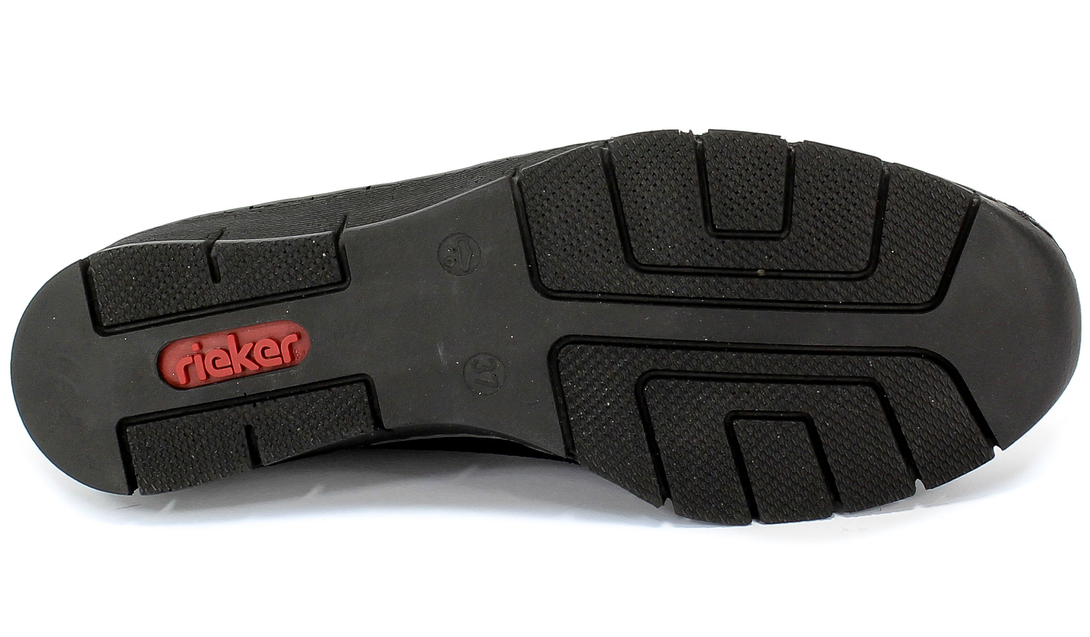 Półbuty Rieker 53766-18 Blue Granatowy Skóra