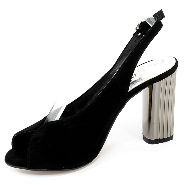 Sandały Chebello 2181-037-000-PSK-S21 Czarny Skóra