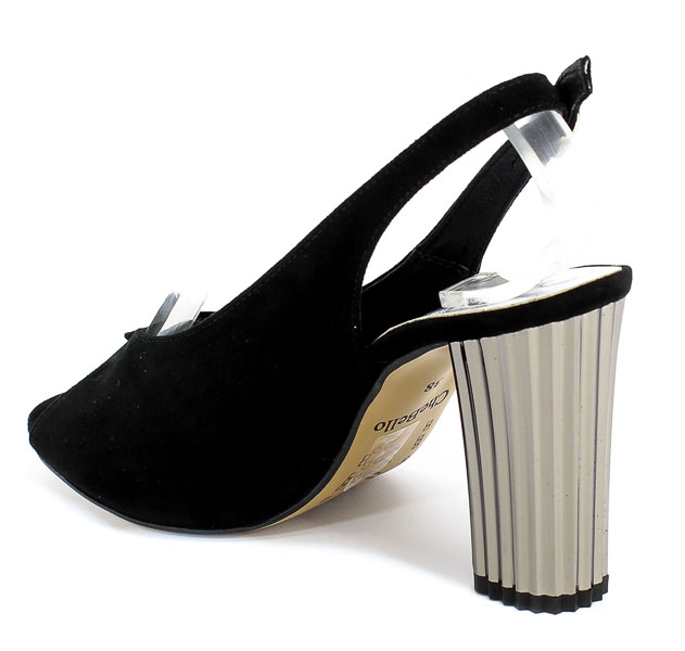 Sandały Chebello 2181-037-000-PSK-S21 Czarny Skóra