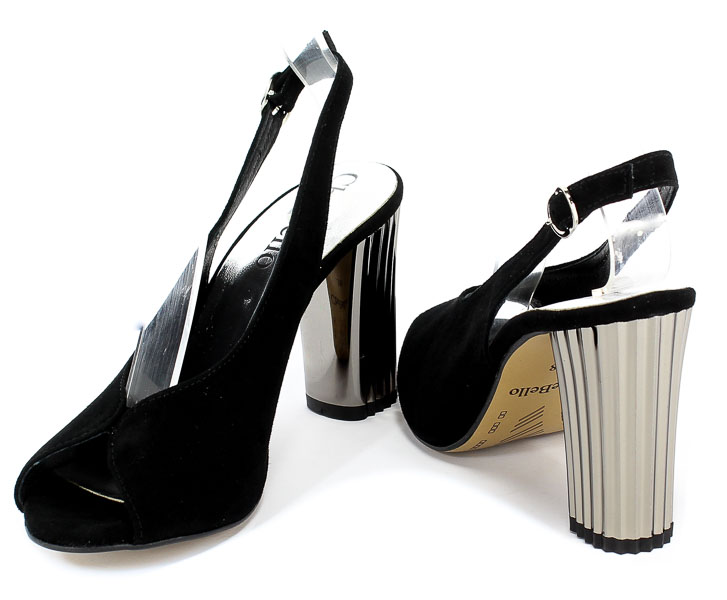 Sandały Chebello 2181-037-000-PSK-S21 Czarny Skóra