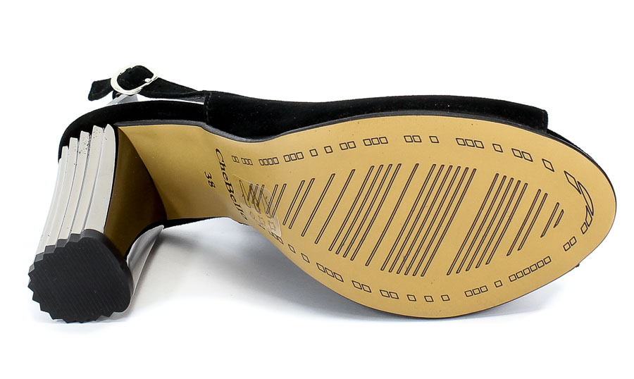 Sandały Chebello 2181-037-000-PSK-S21 Czarny Skóra