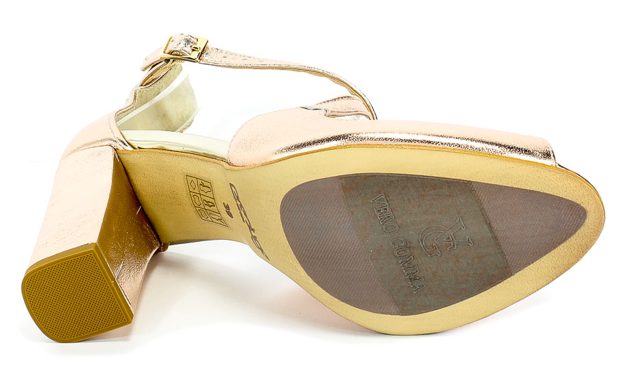 Sandały Prestige 2057 Obl S-161 Róż Skóra