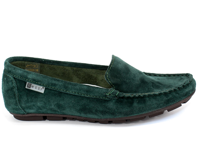 Mokasyny Nessi 17130 Zielony W5