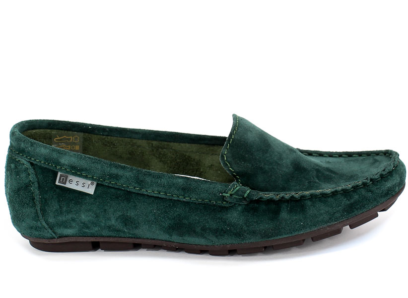 Mokasyny Nessi 17130 Zielony W5