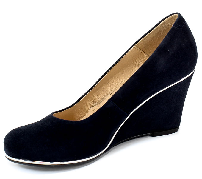 Czółenka Euro Moda Lib 1400 136 Granat Skóra