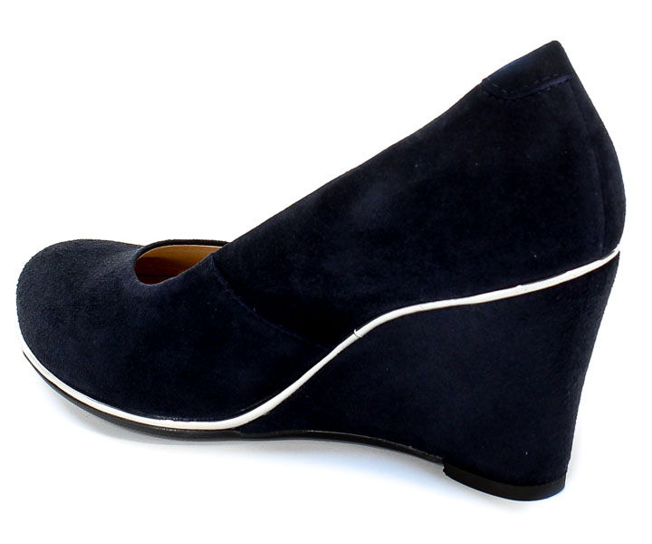 Czółenka Euro Moda Lib 1400 136 Granat Skóra