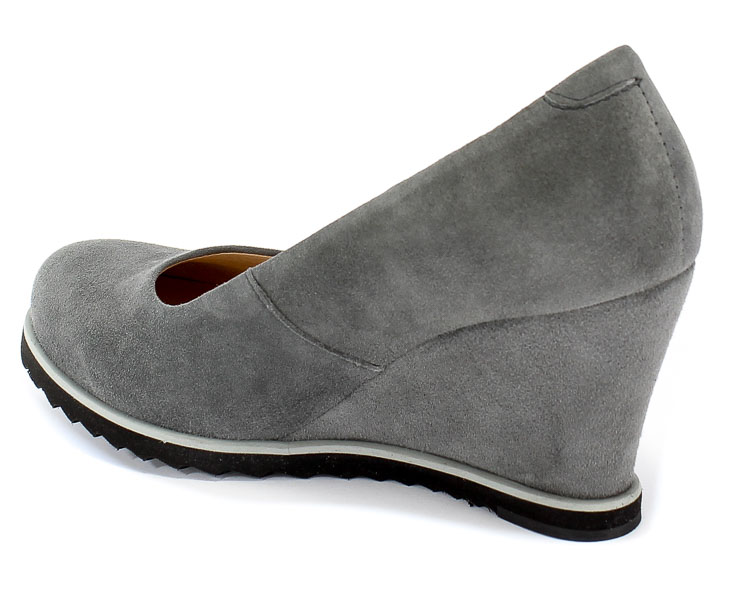 Czółenka Euro Moda Lib 9120 275 Szary Skóra