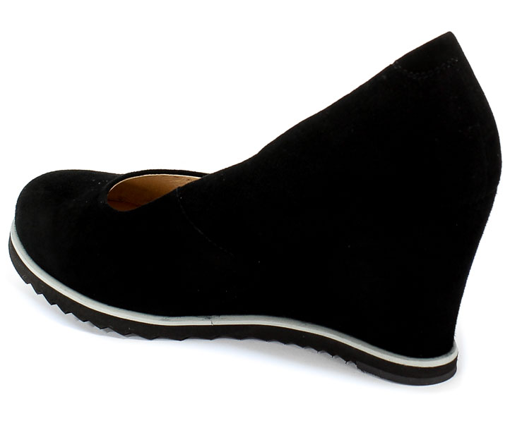 Czółenka Euro Moda Lib 9120 135 Czarny Skóra