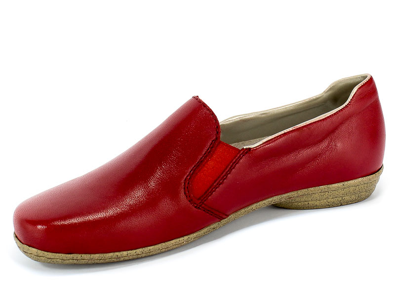 Półbuty Rieker 53960-33 Red Czerwony Skóra