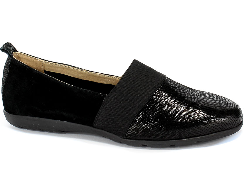 Półbuty Caprice 9-24650-24 013 Black Rept.Com Czarny Skóra