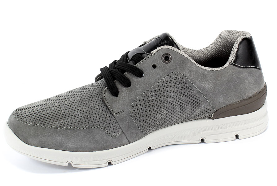 Półbuty Rieker 16406-40 Grey Szary Skóra
