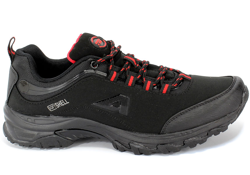 Półbuty American WT02/20 Black/Red Czerwony
