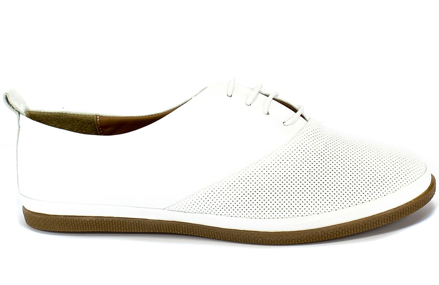Półbuty Venezia D475Z White Biały Skóra