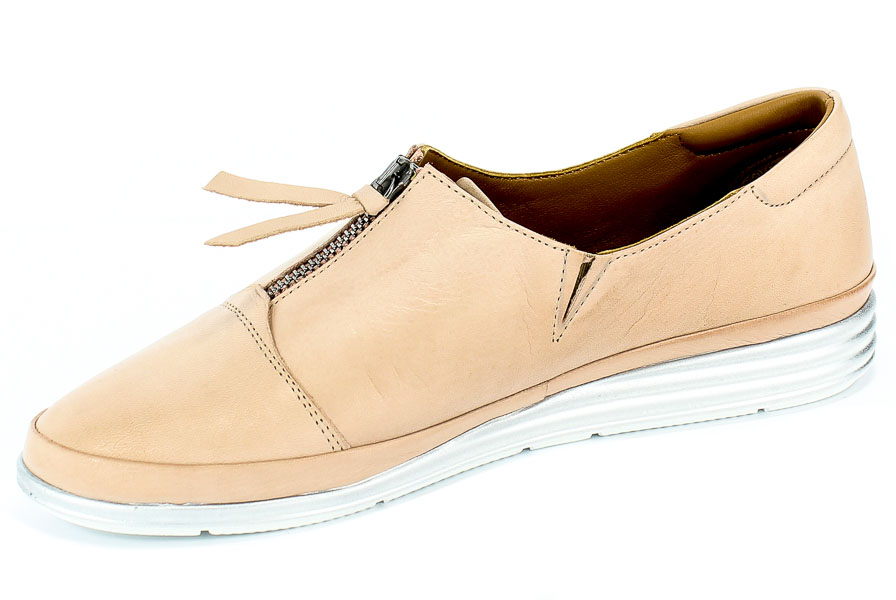 Półbuty Venezia 05474 Cameo Beż Skóra