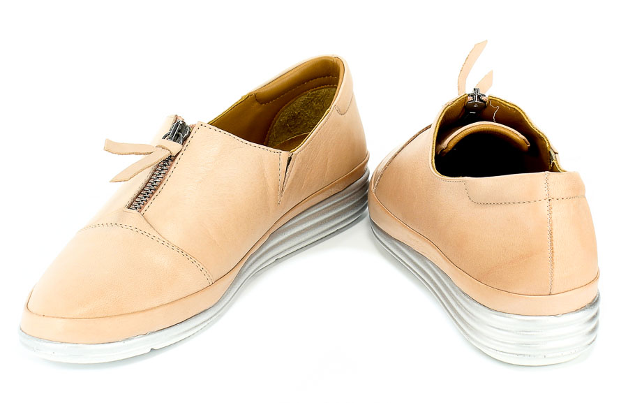 Półbuty Venezia 05474 Cameo Beż Skóra