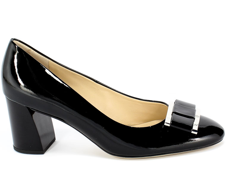 Czółenka Högl 9-10 5084 Black Czarny Skóra