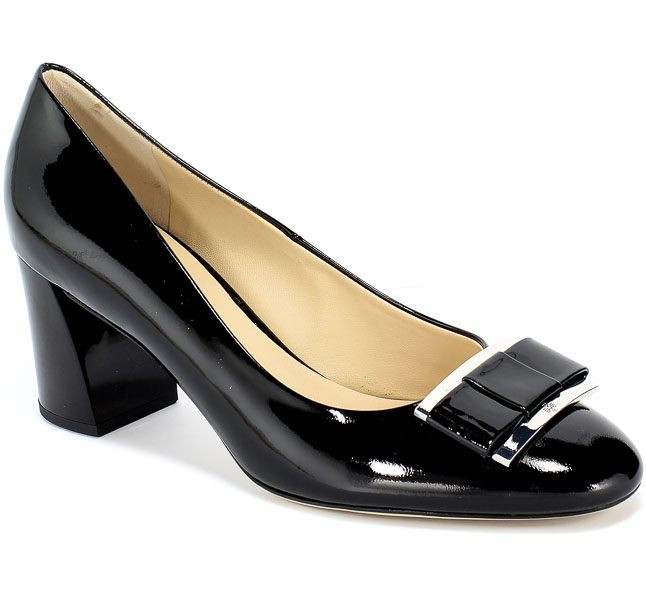 Czółenka Högl 9-10 5084 Black Czarny Skóra