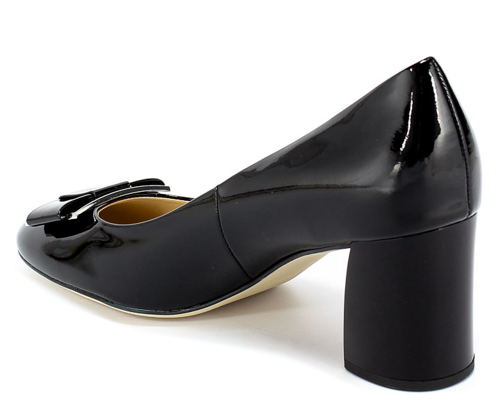 Czółenka Högl 9-10 5084 Black Czarny Skóra