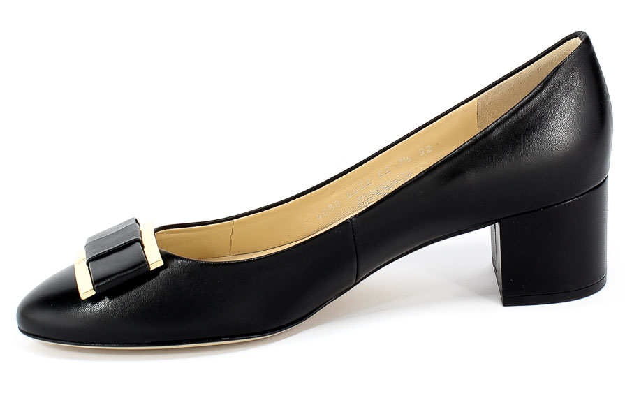 Czółenka Högl 9-10 4080 Black Czarny Skóra