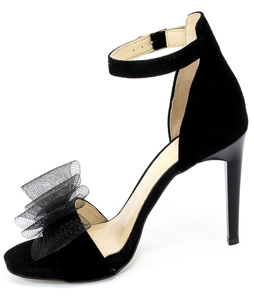 Sandały Euro Moda 20 3341/003-P Czarny Skóra