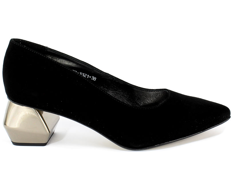 Czółenka Euro Moda 20 3321/003-P Czarny Skóra