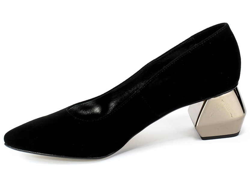 Czółenka Euro Moda 20 3321/003-P Czarny Skóra