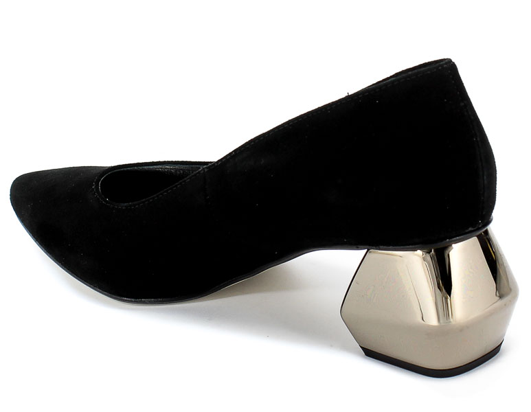 Czółenka Euro Moda 20 3321/003-P Czarny Skóra