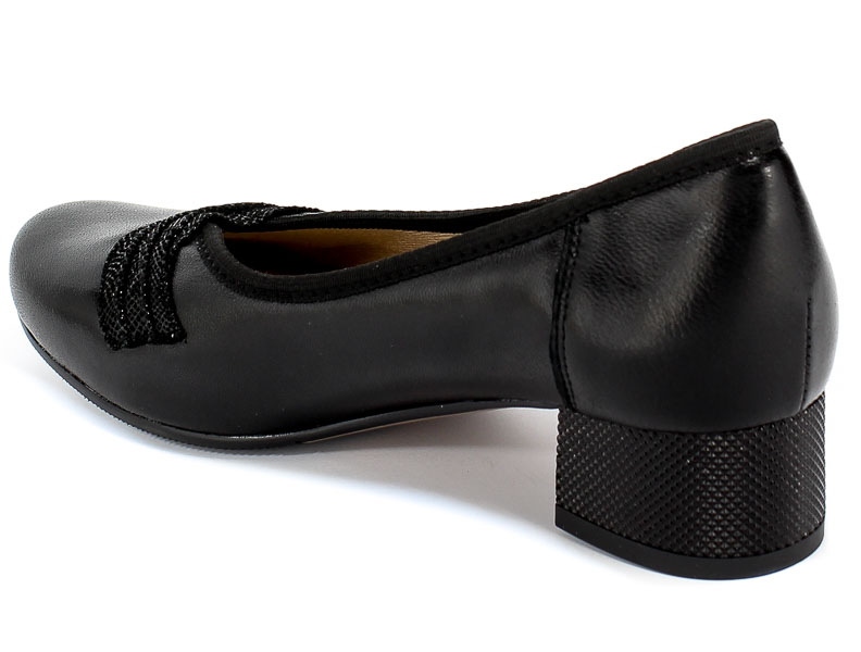 Czółenka Galant 135 Czarny B/F.Ns Skóra