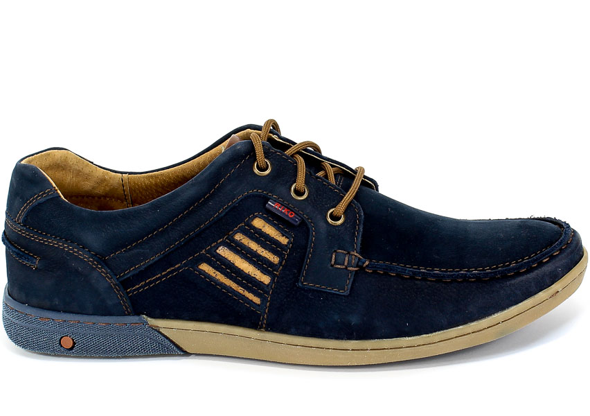 Mokasyny Riko 908 Juma Blue/Ax Granatowy Skóra