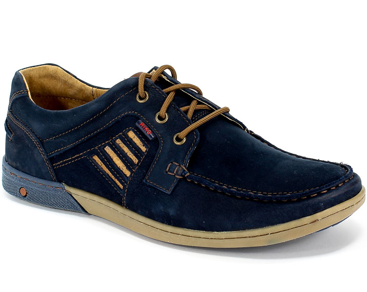Mokasyny Riko 908 Juma Blue/Ax Granatowy Skóra