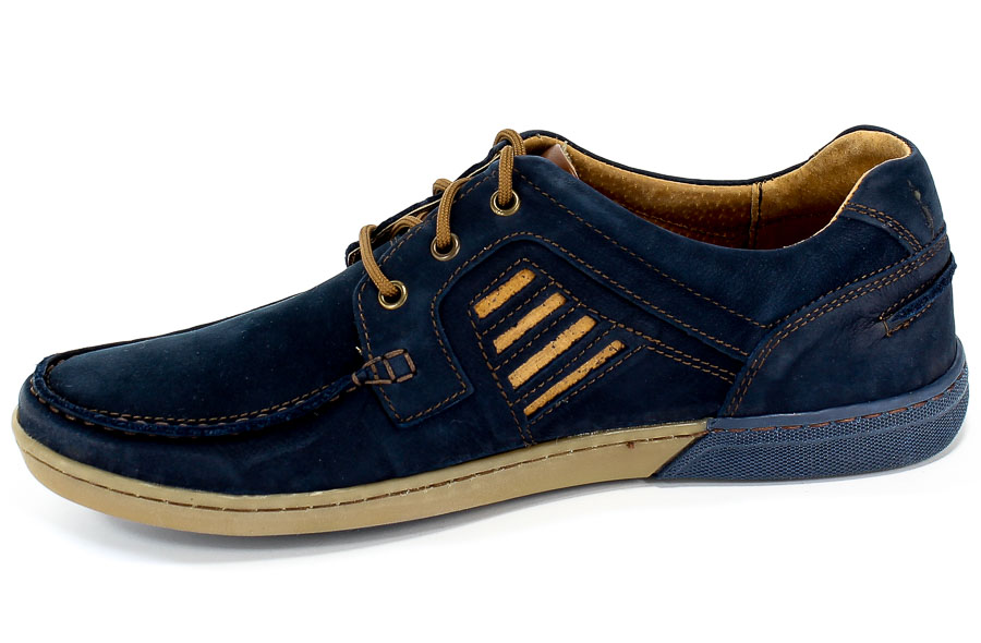 Mokasyny Riko 908 Juma Blue/Ax Granatowy Skóra