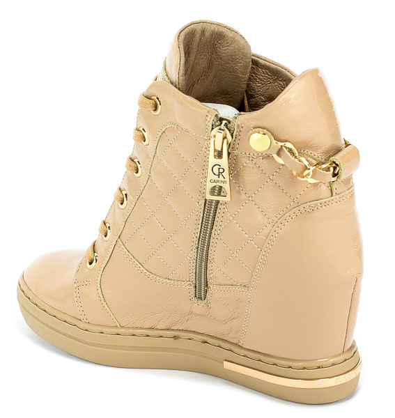 Sneakersy Carinii B5385-O31-000-000-B88 Beż Skóra