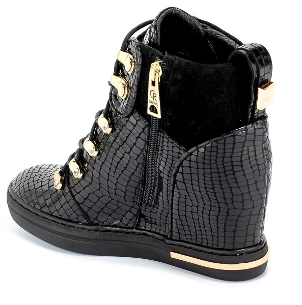 Sneakersy Carinii B5442-N65-H20-000-B88 Czarny Skóra