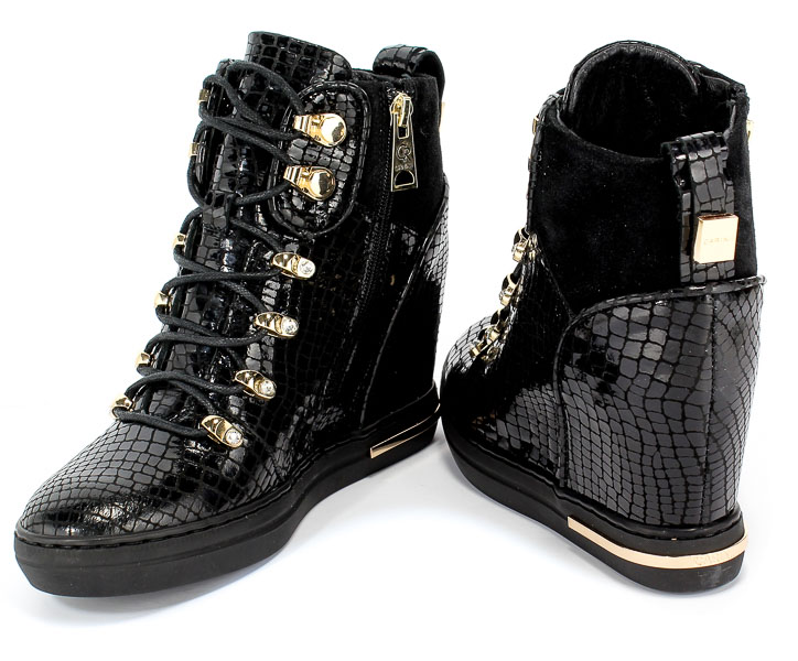 Sneakersy Carinii B5442-N65-H20-000-B88 Czarny Skóra