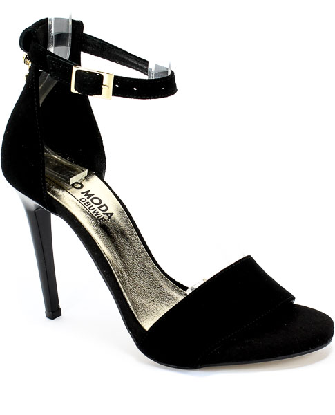 Sandały Euro Moda 20 3236/003-P Czarny Skóra