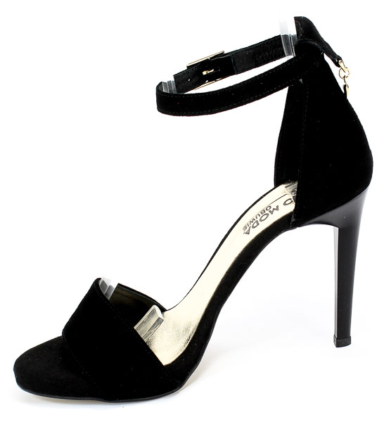 Sandały Euro Moda 20 3236/003-P Czarny Skóra
