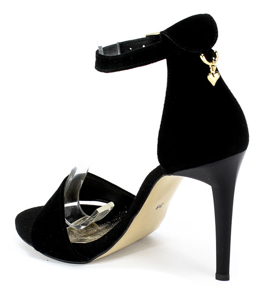 Sandały Euro Moda 20 3236/003-P Czarny Skóra