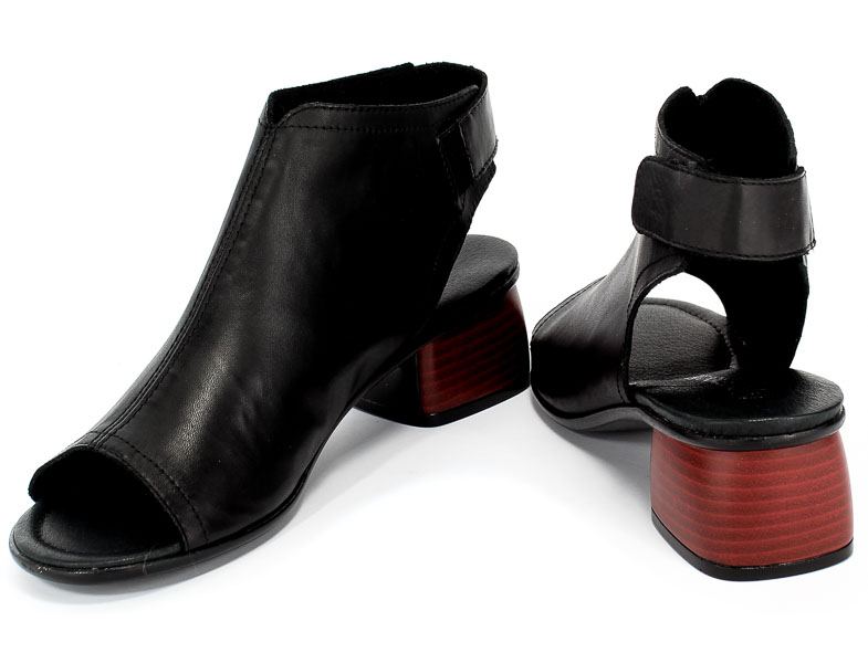 Sandały Remonte R8770-01 Black Czarny Skóra