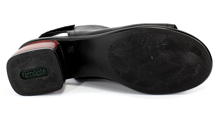 Sandały Remonte R8770-01 Black Czarny Skóra