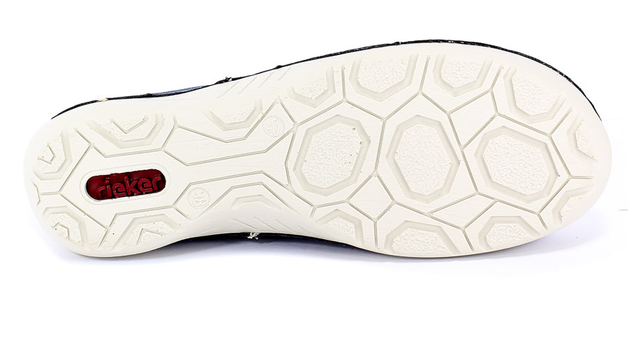 Półbuty Rieker 52520-14 Blue Niebieski 