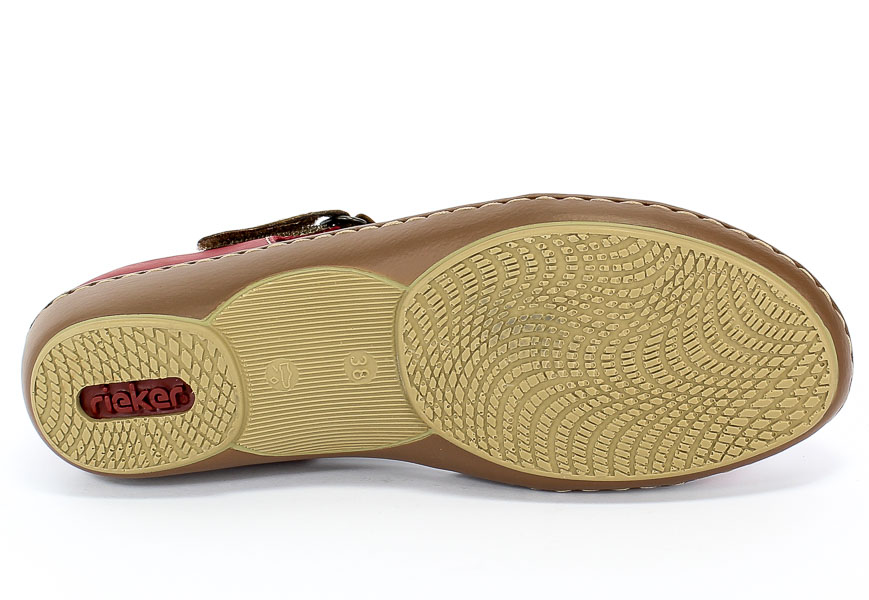 Sandały Rieker 45867-33 Red Czerwony