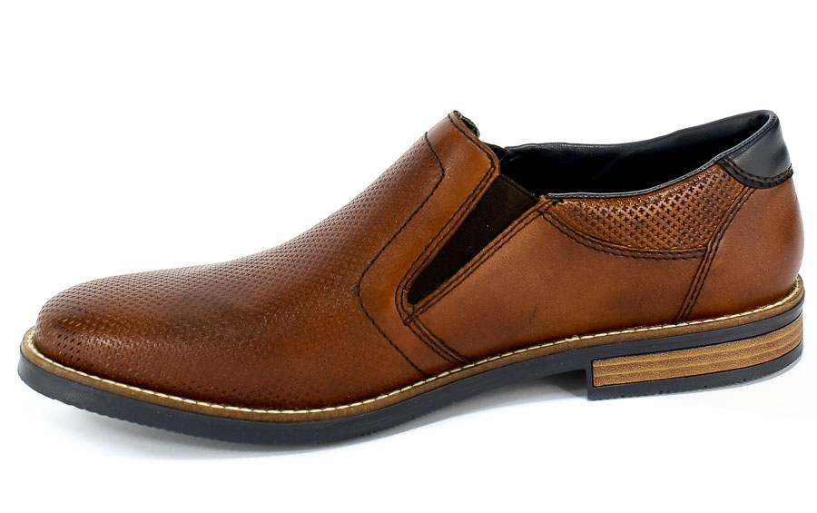 Półbuty Rieker 13571-24 Brown Brązowy Skóra