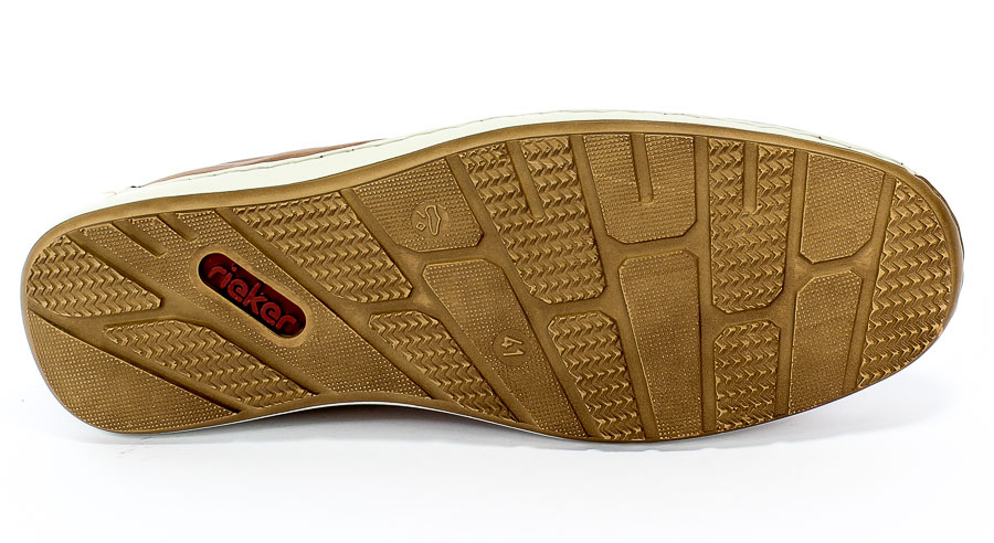 Półbuty Letnie Rieker 08868-24 Brown Brązowy Skóra